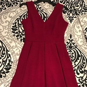 Dark Red Dress